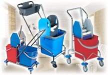 Уборочные тележки, ведра на колесах