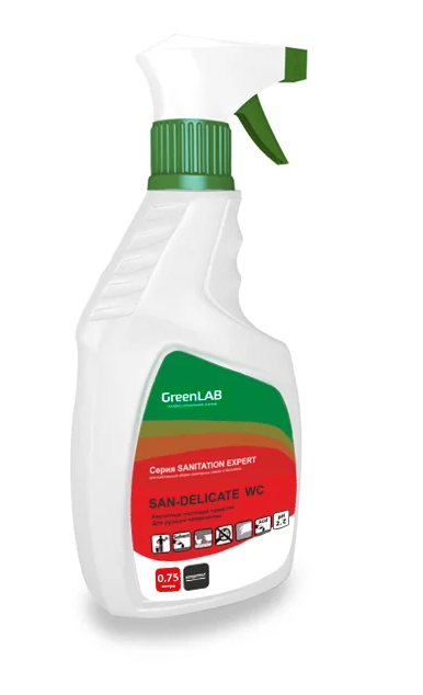 Профессиональное моющее средство SAN - DELICATE WC для деликатной чистки акриловых ванн