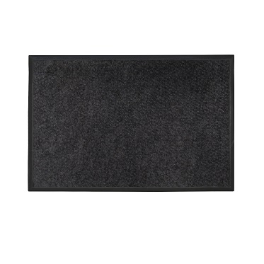 Грязезащитный ворсовый ковер «York» в канте черный