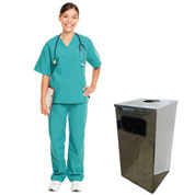 Квадратная урна для мусора