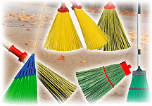 Метлы и щетки для уборки улиц