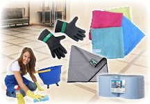 Салфетки, тряпки, протирочные материалы, перчатки