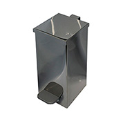 Урна с педалью хром