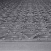 Грязезащитный входной коврик из ПВХ-модулей Scrub-10 серый