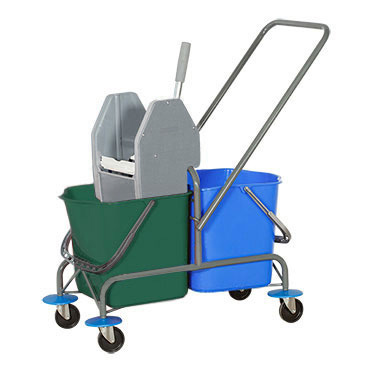 Уборочная тележка двухведерная
