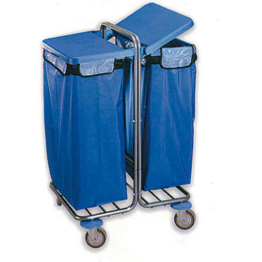 Тележка для сбора мусора с многоразовыми мешками