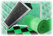 Щетинистые покрытия и коврики-травка