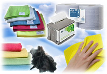 Салфетки, тряпки, протирочные материалы и держатели к ним