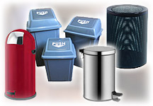Корзины для мусора, педальные урны, сенсорные ведра