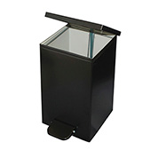 Урна с педалью черная, белая, серая