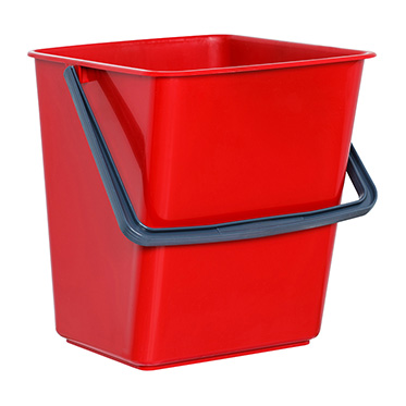 Ведро для мытья пола 18 л красное