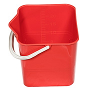 Ведро для мытья пола 25 л красное