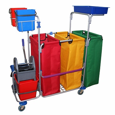 Универсальная тележка для раздельного (дифференцированного) сбора мусора