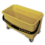 Ведро для мытья окон с колесами и отжимной решеткой