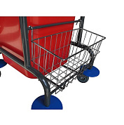 Одноведерная уборочная тележка без отжима с корзинкой