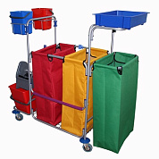 Универсальная тележка для раздельного (дифференцированного) сбора мусора