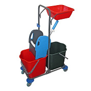 Уборочная тележка двухведерная