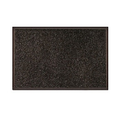 Грязезащитный ворсовый ковер «York» в канте коричневый