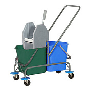 Уборочная тележка двухведерная