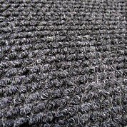 Грязезащитный ворсовый ковер «York» в канте серый