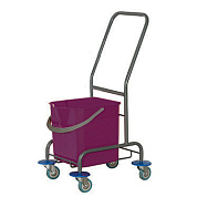 Одноведерная уборочная тележка без отжима