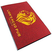 Ворсовые грязезащитные ковры с вклеенным логотипом из материала SuperNop