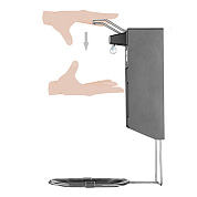 NRG алюминиевый дозатора для мыла с локтевым приводом