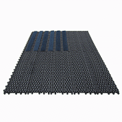 Модульное грязезащитное покрытие Safe Step с ворсовыми вставками