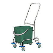 Хромированная уборочная тележка без отжима