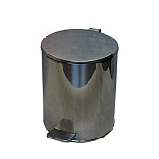 Урна педальная хромированная