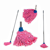 Швабра с резьбовым веревочным мопом