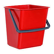 Ведро для мытья пола 18 л красное
