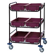 Тележка сервисная фиолетовая