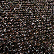 Грязезащитный ворсовый ковер «York» в канте коричневый