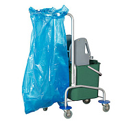 Одноведерная уборочная тележка из алюминия